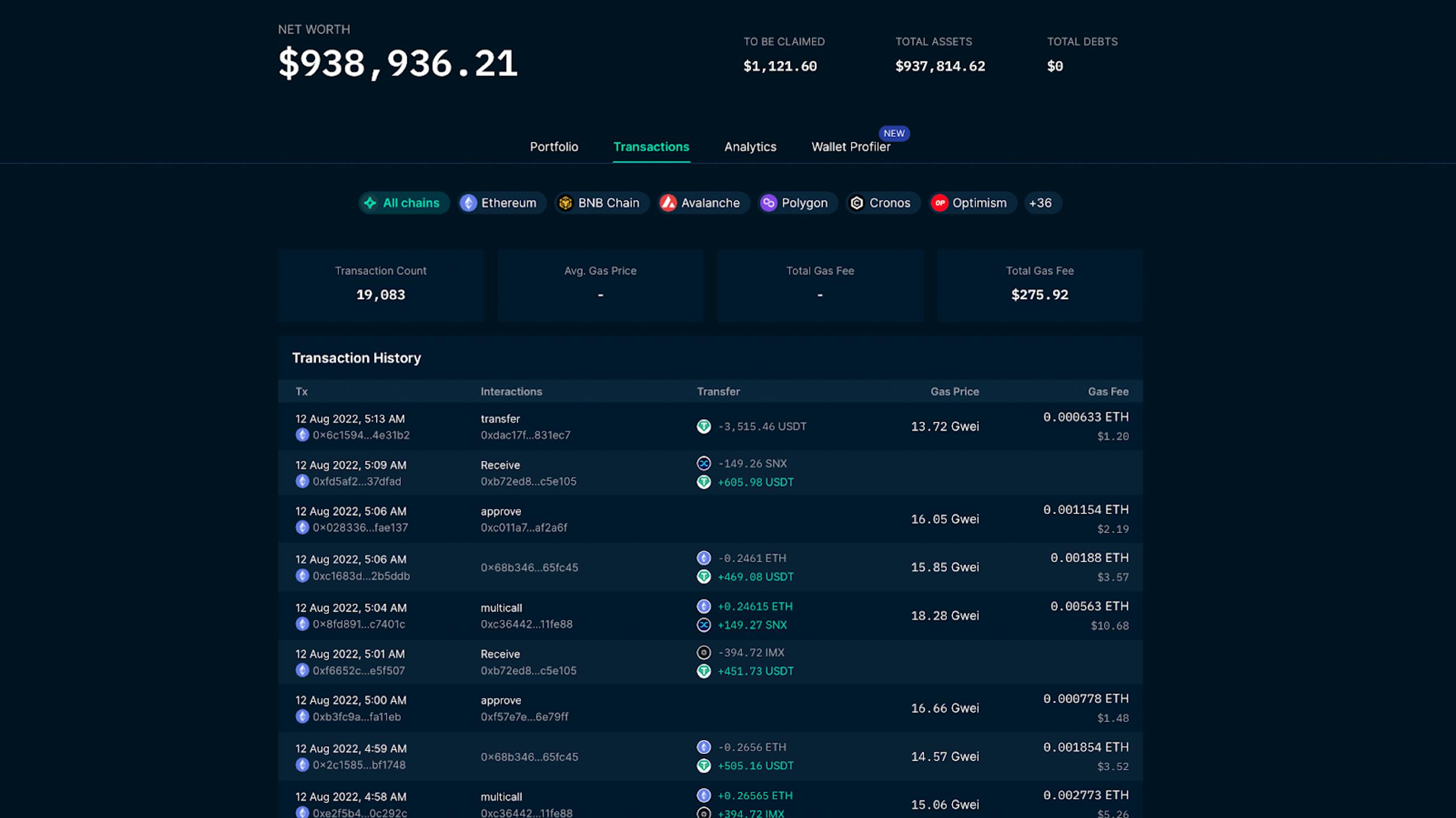 0xscope công cụ on chain dashboard